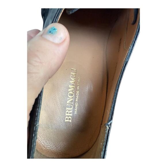 Bruno Magli Bishop Black Leather Dress Oxford Men size 12 M - Picture 8 of 9